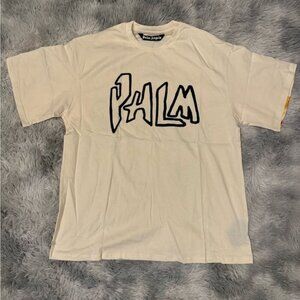 Palm Angels Garment Dye Palm Graffiti Flames T-Shirt Size Medium or Large